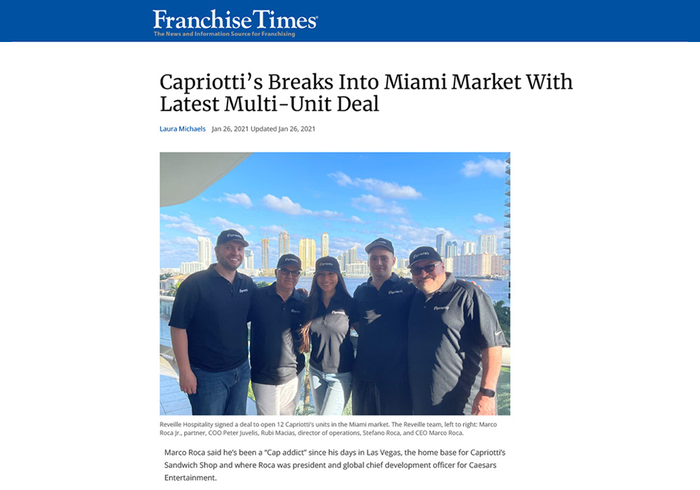 Reveille Hospitality - Franchise Times, Marco Roca