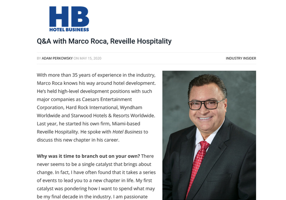 Reveille Hospitality - Hotel Business Marco Roca